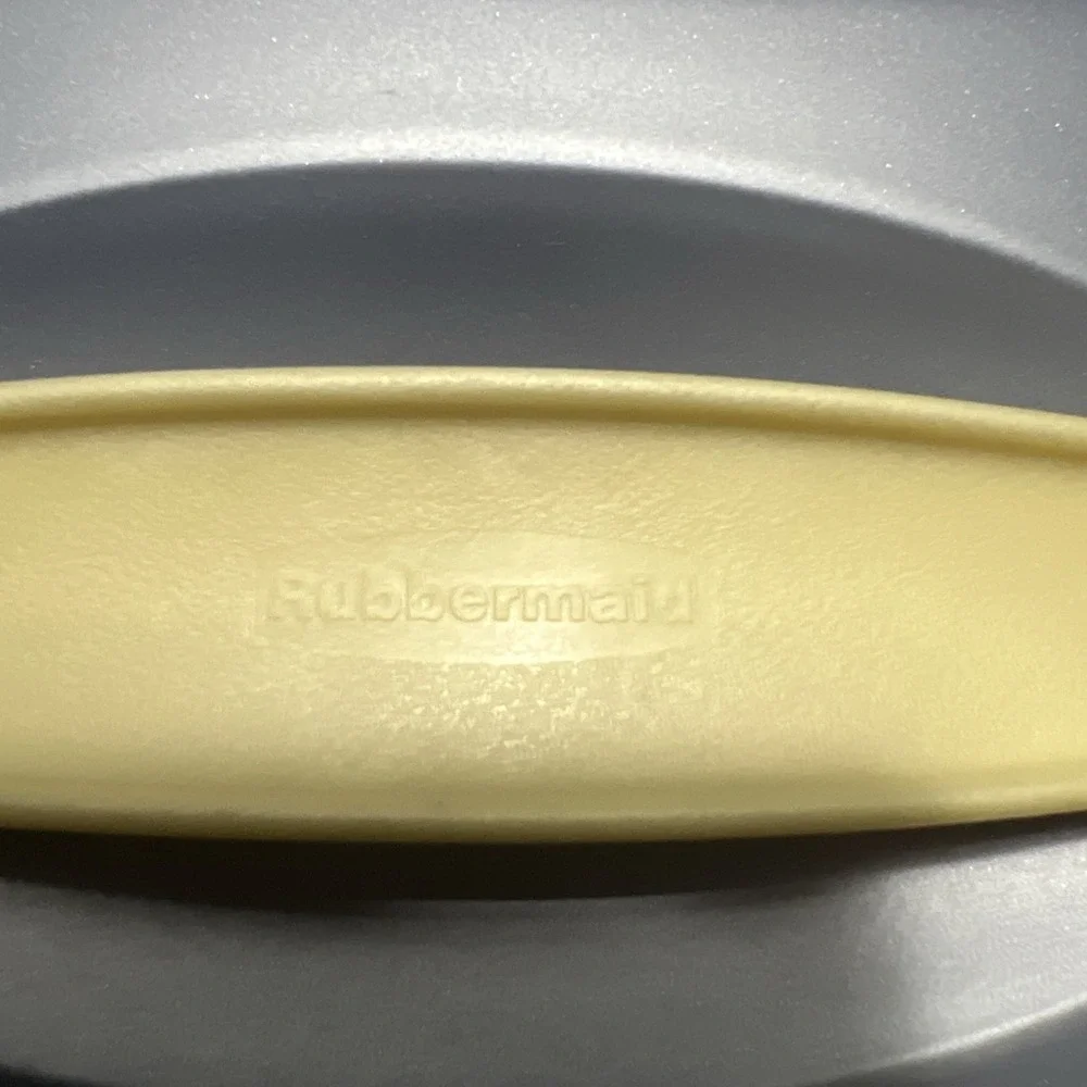 Vtg- Rubbermaid Clear / Blue Storage Container‎ Carry Handle Locking Lid - USA